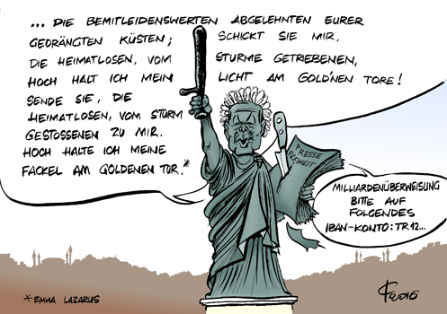 Flüchtlingsstatue  Paolo Calleri