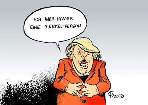 Merkel-Person  Paolo Calleri