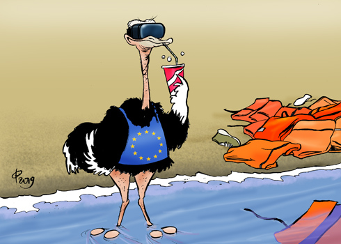 Vogel-Strau&szlig;-Politik � Paolo Calleri