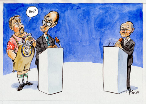 TV-Duell. Oder so.  Paolo Calleri