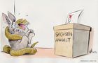 Kaninchen und Schlange � Paolo Calleri